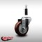 Service Caster 3.5'' SS Maroon Poly Wheel Swivel 7/8'' Expanding Stem Caster SCC-SSEX20S3514-PPUB-MRN-78 - alternate 4